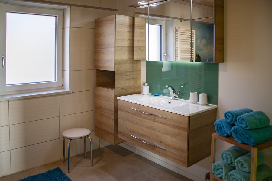 Ferienhaus Ulrichsbrunn Badezimmer